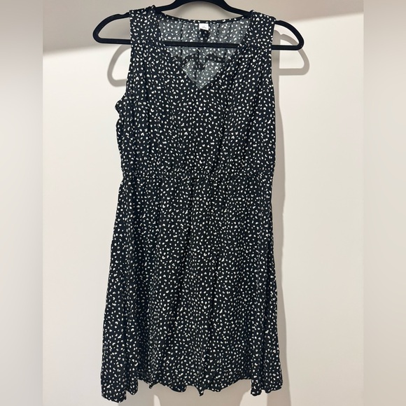 Black and white cheetah print mini dress with ruched waist - Picture 1 of 4